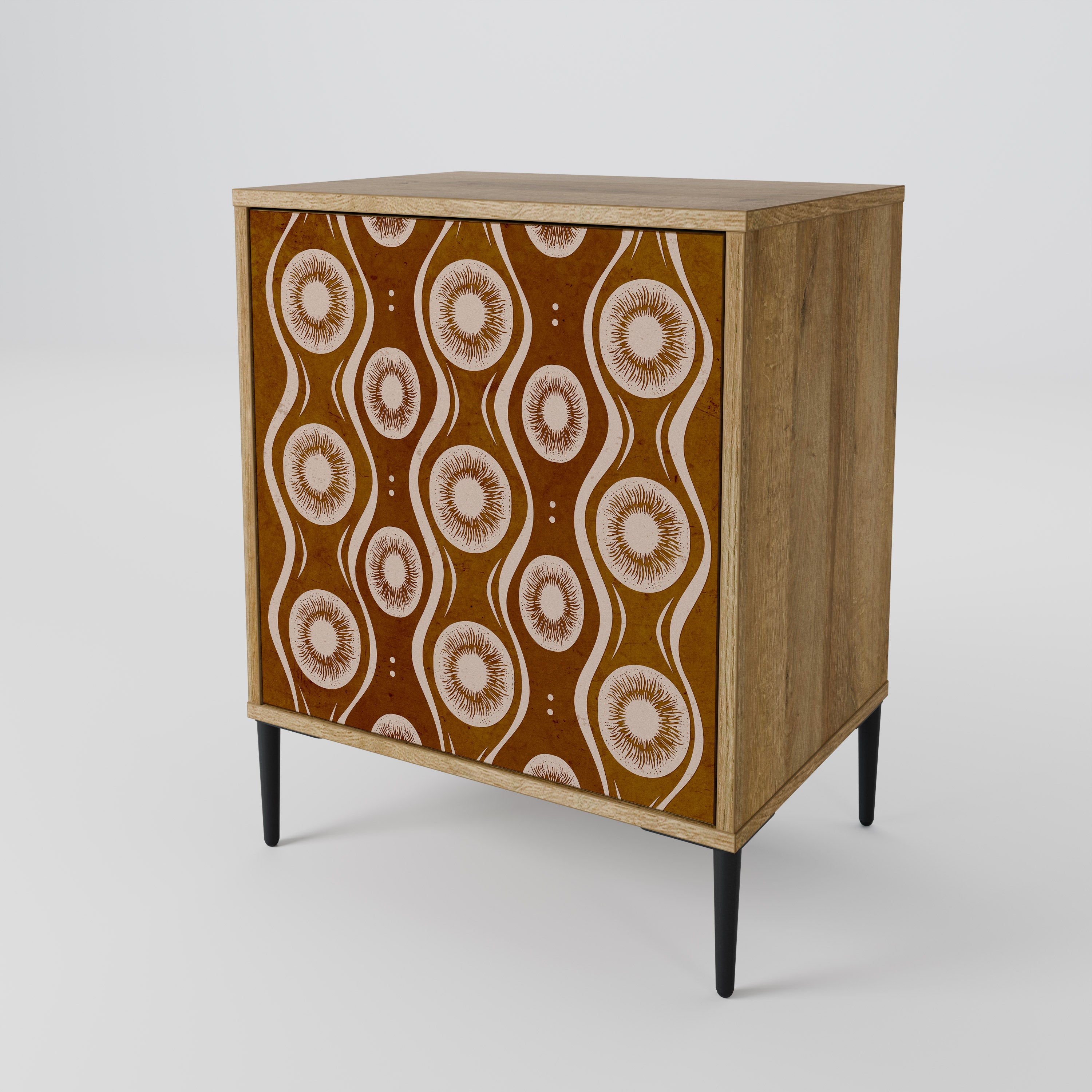 BROWN EYES Sideboard mit 1 Tür in Eiche-Optik