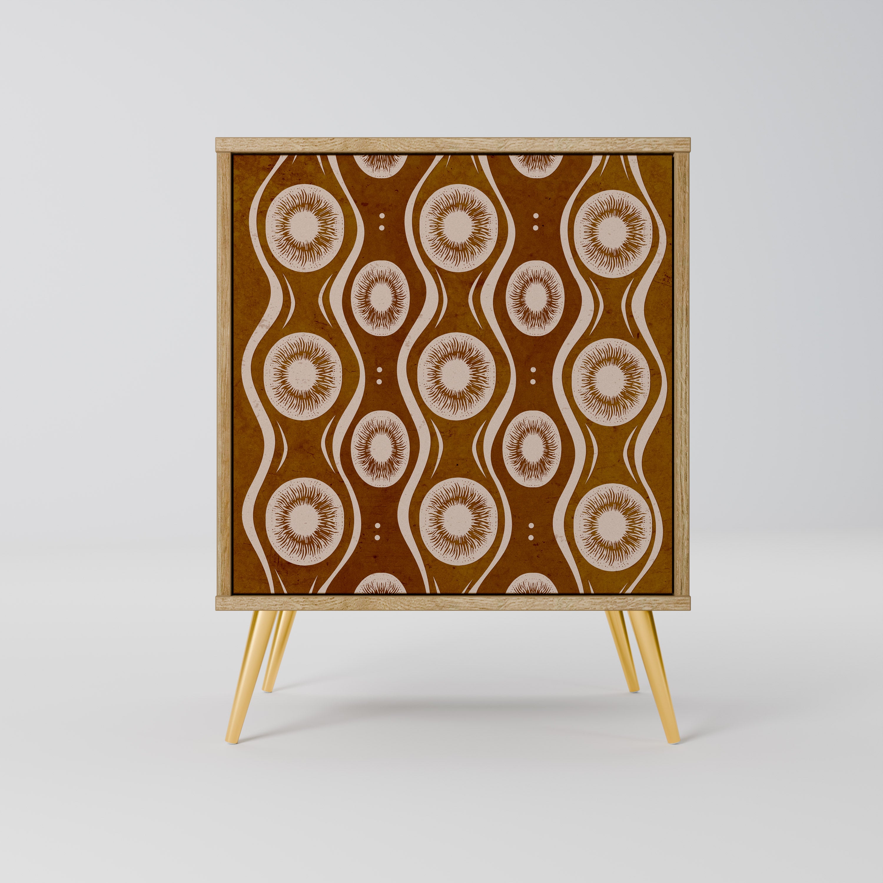 BROWN EYES Sideboard mit 1 Tür in Eiche-Optik