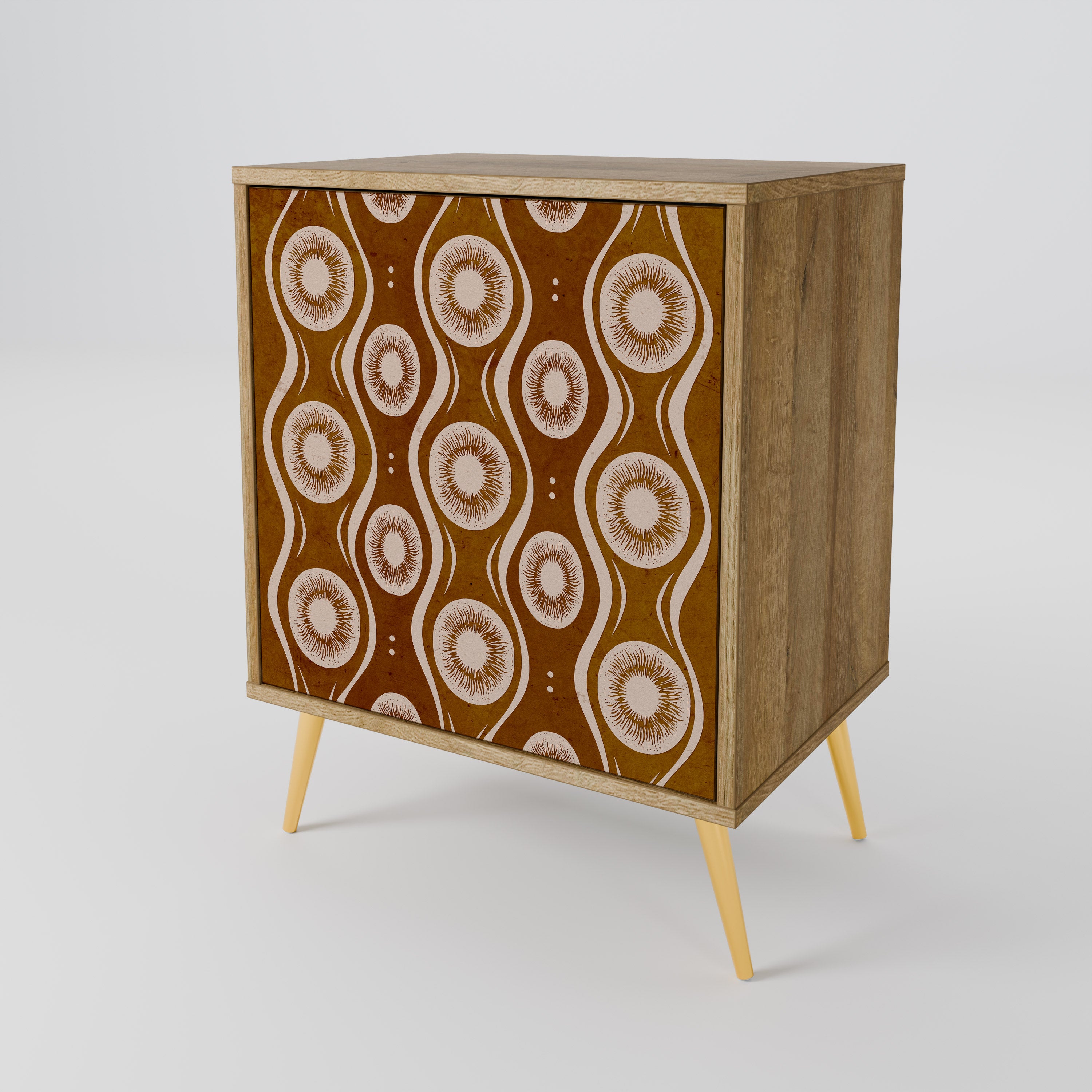 BROWN EYES Sideboard mit 1 Tür in Eiche-Optik