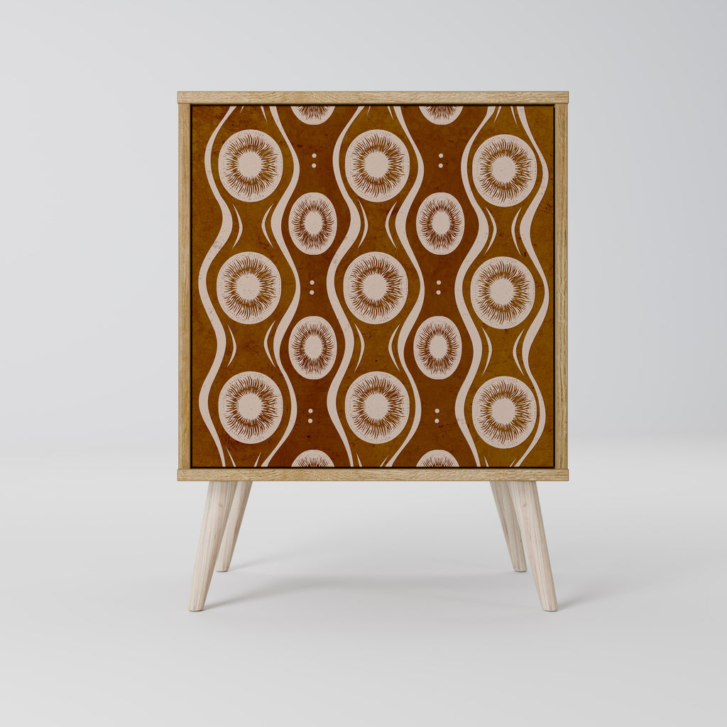 BROWN EYES Sideboard mit 1 Tür in Eiche-Optik