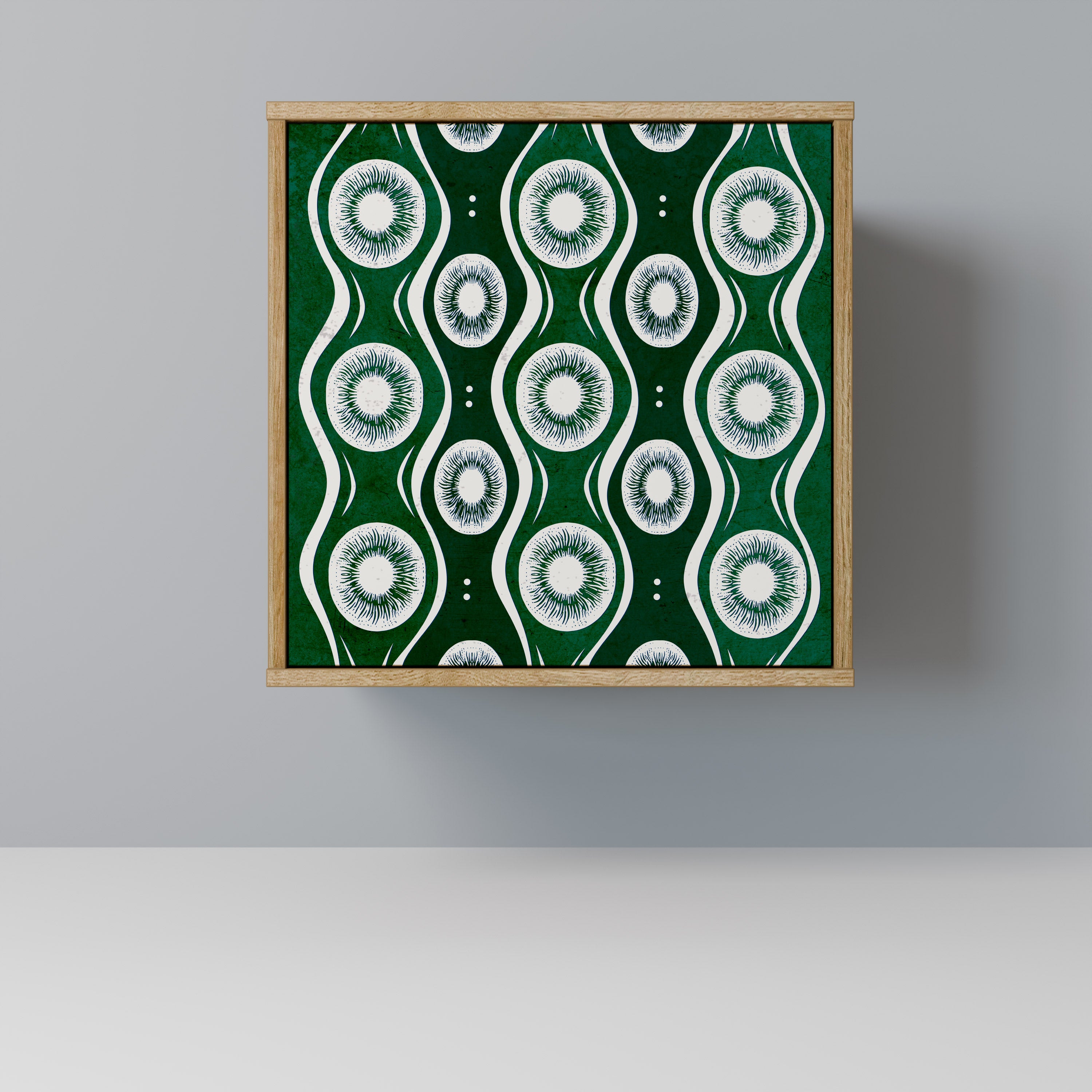 GREEN EYES Sideboard mit 1 Tür in Eiche-Optik