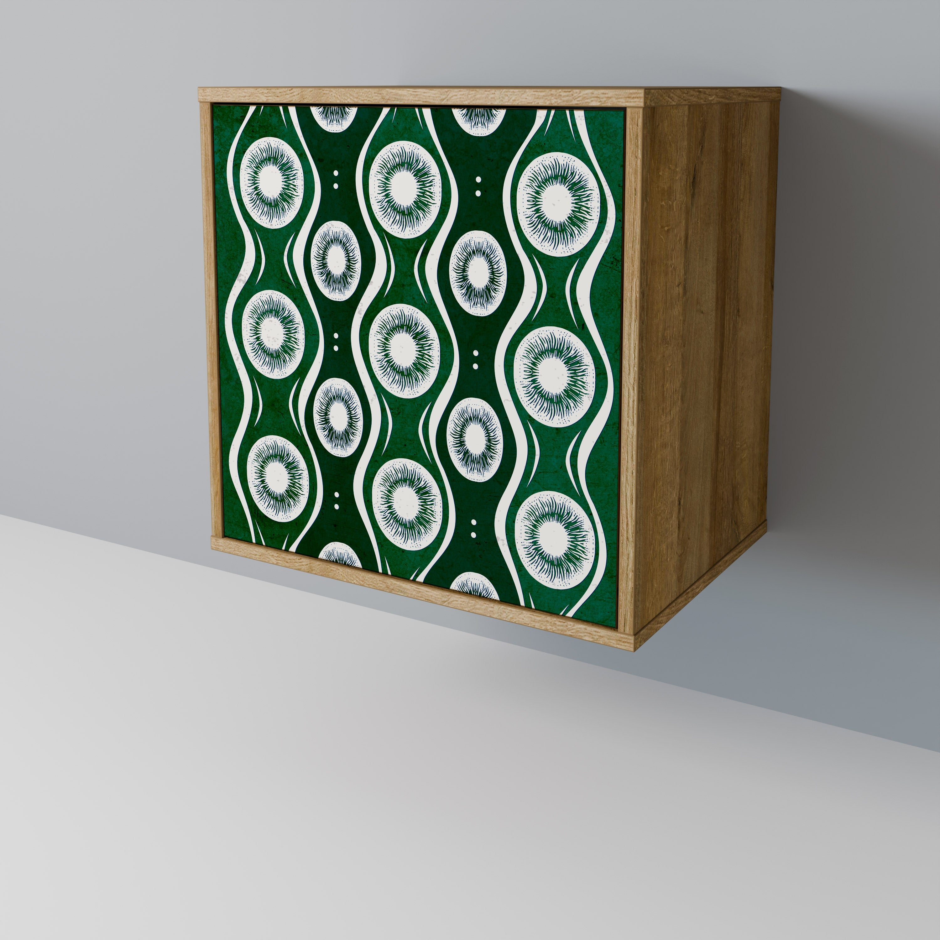 GREEN EYES Sideboard mit 1 Tür in Eiche-Optik