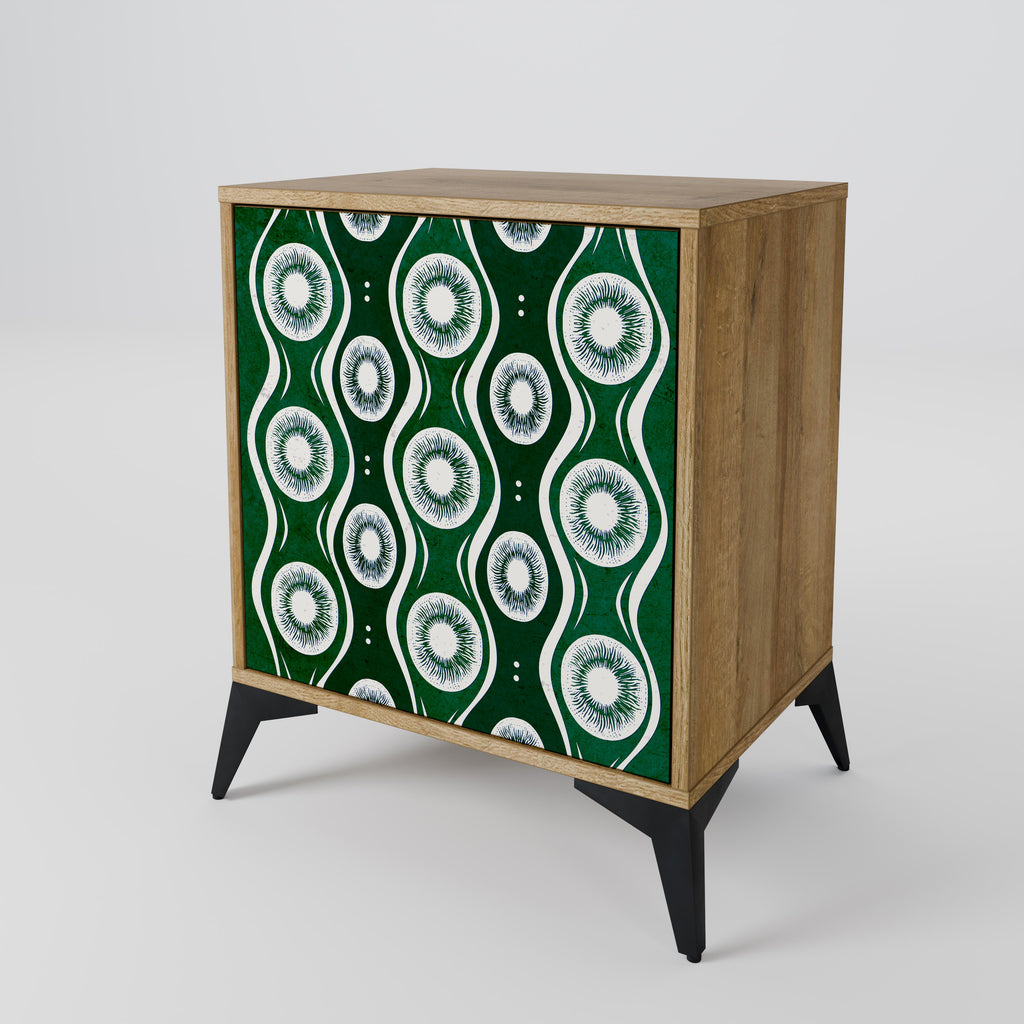 GREEN EYES Sideboard mit 1 Tür in Eiche-Optik
