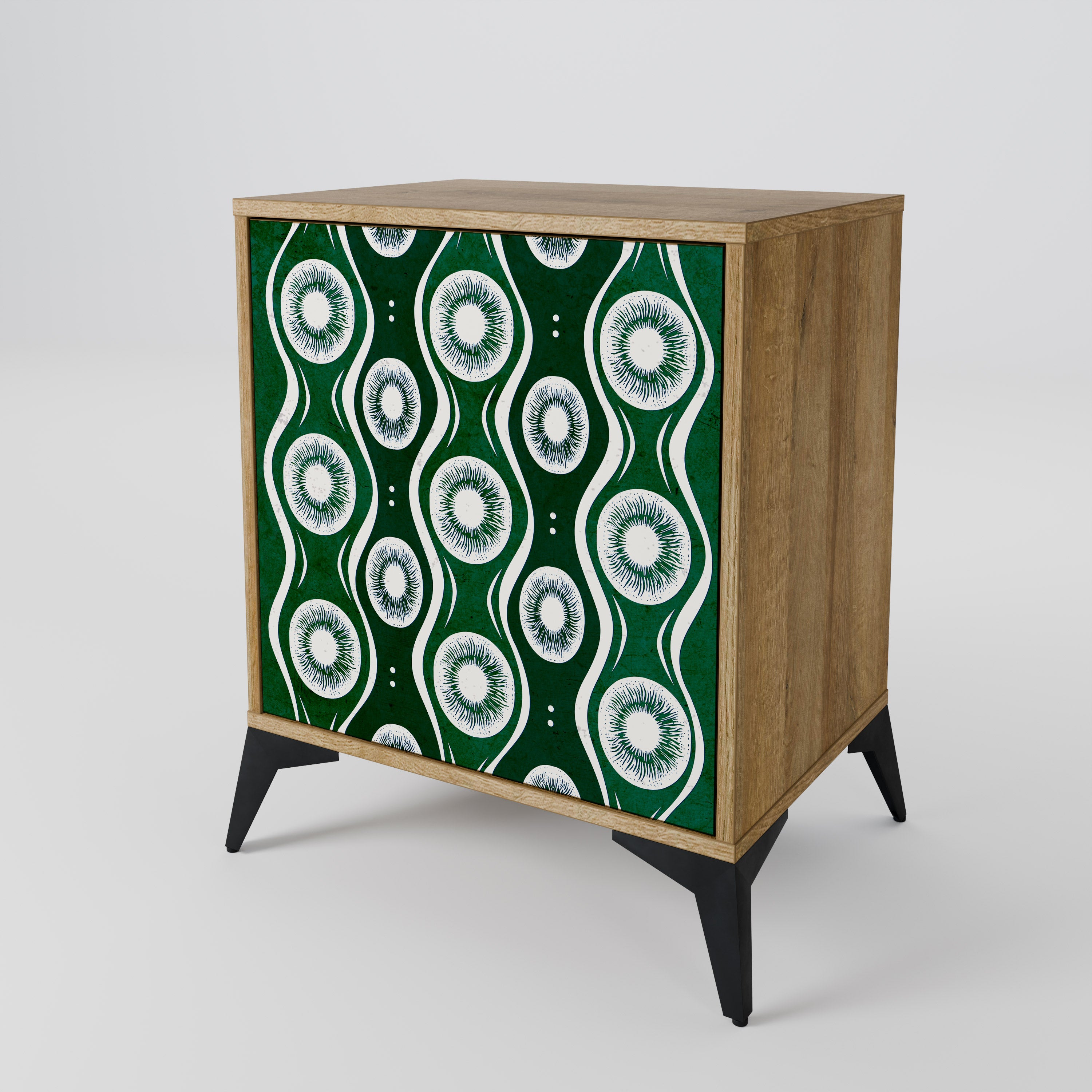 GREEN EYES Sideboard mit 1 Tür in Eiche-Optik