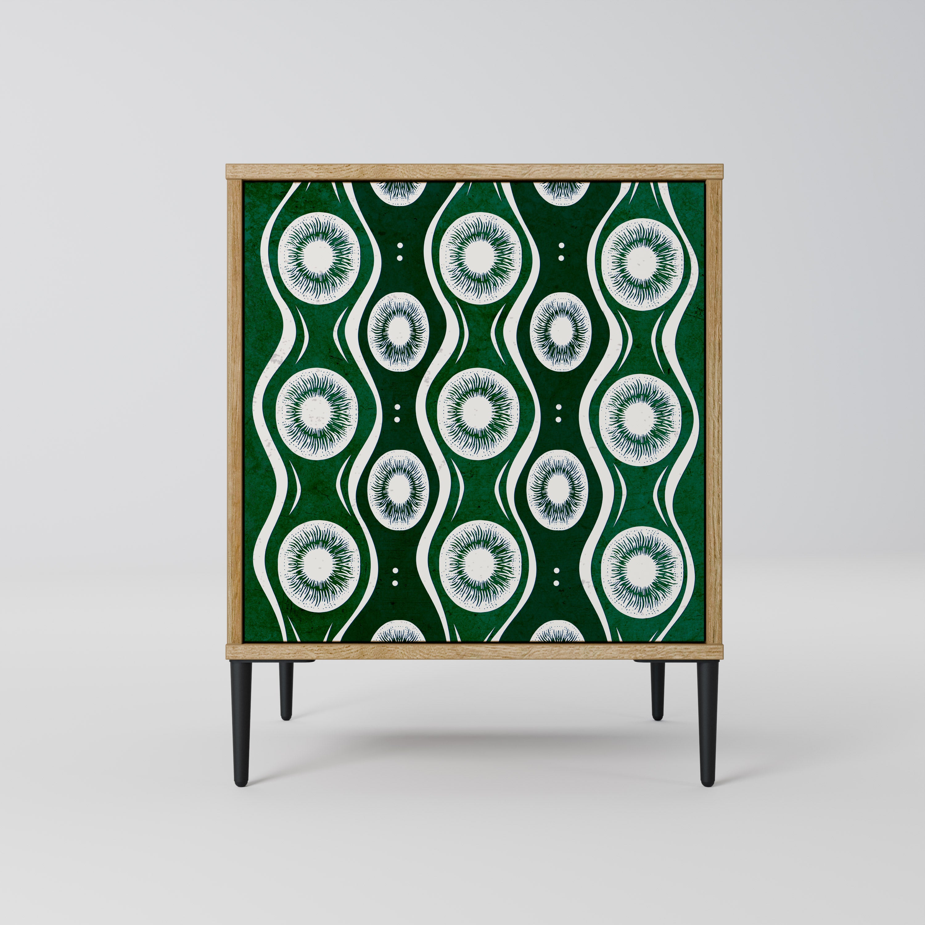 GREEN EYES Sideboard mit 1 Tür in Eiche-Optik