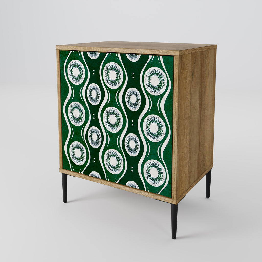 GREEN EYES Sideboard mit 1 Tür in Eiche-Optik
