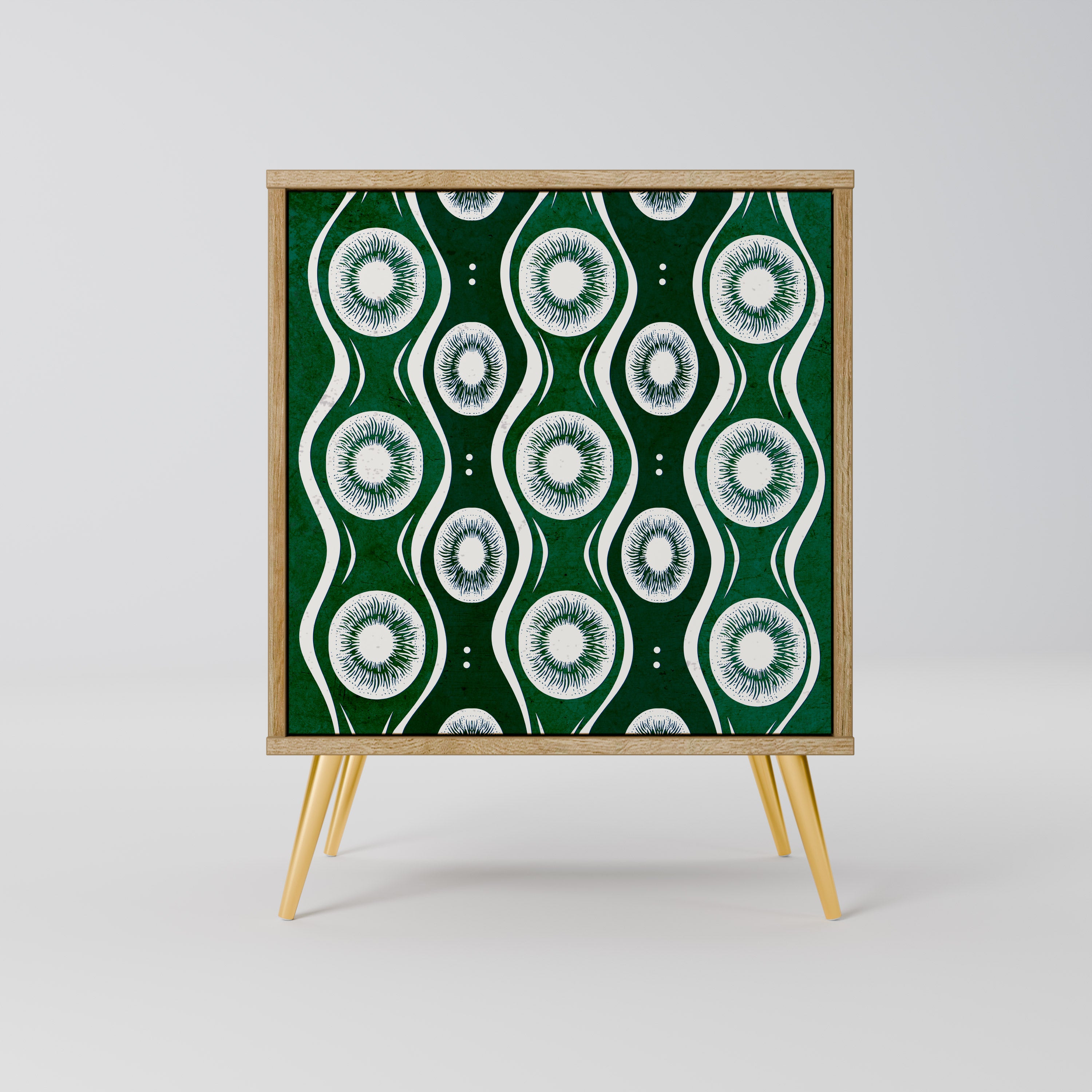 GREEN EYES Sideboard mit 1 Tür in Eiche-Optik