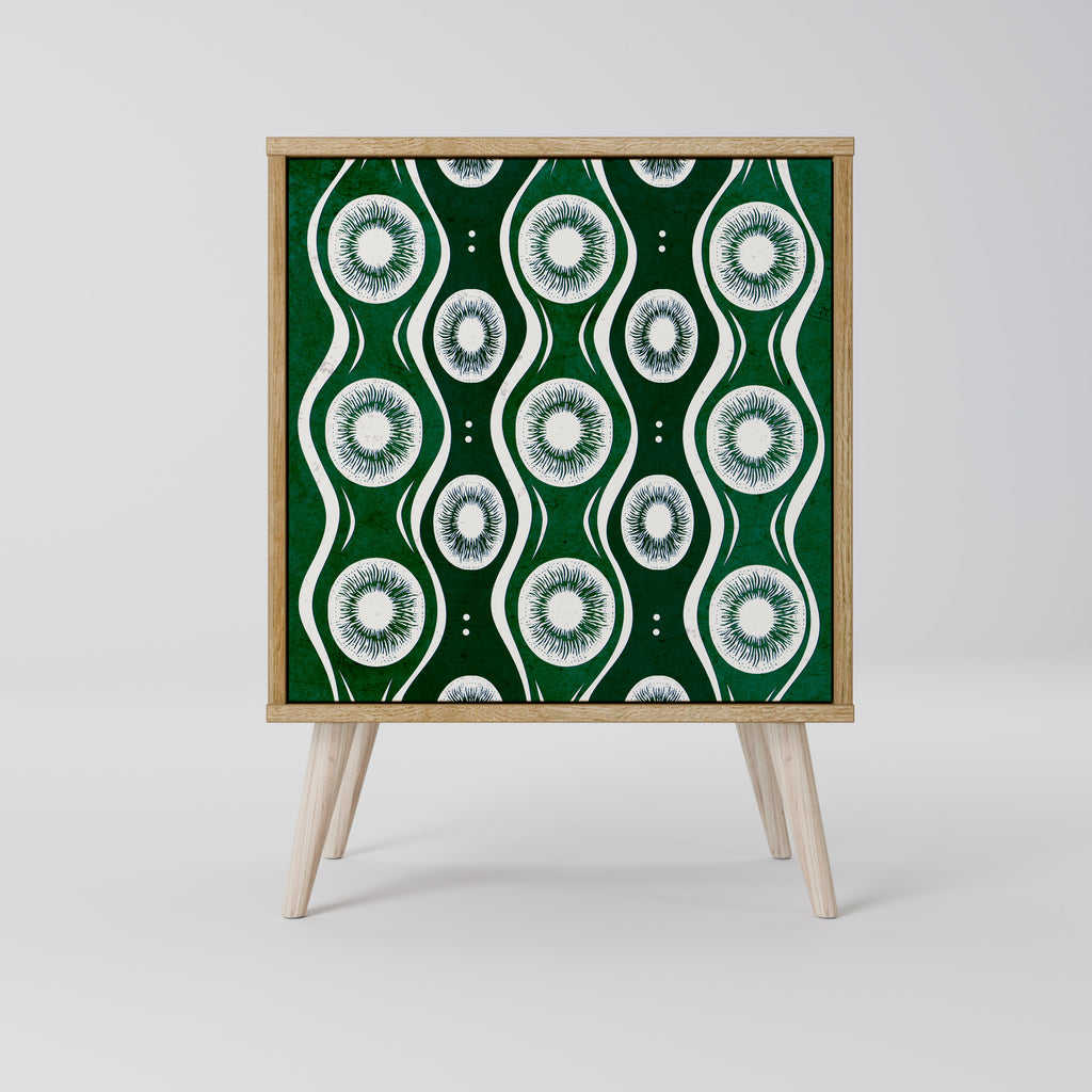 GREEN EYES Sideboard mit 1 Tür in Eiche-Optik