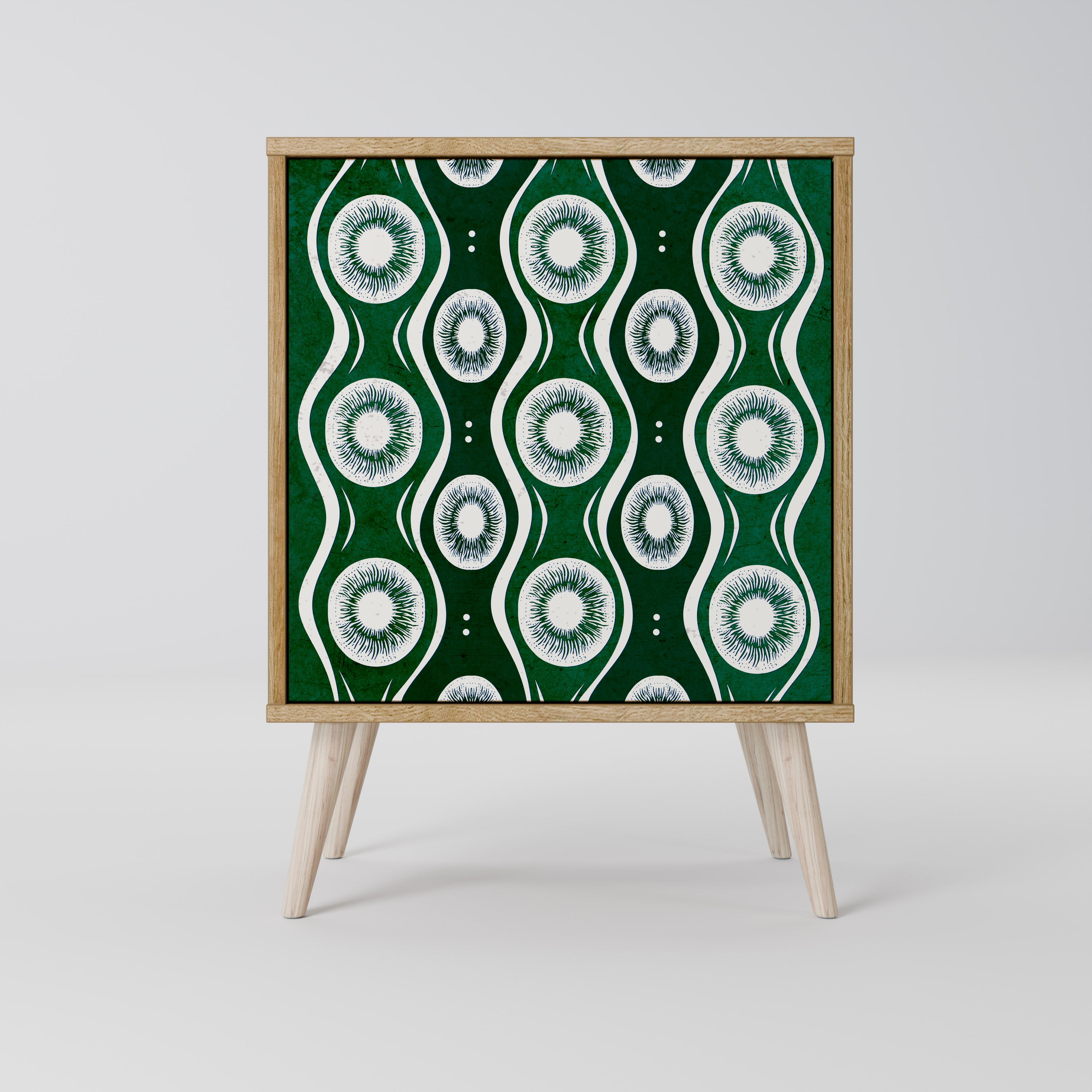 GREEN EYES Sideboard mit 1 Tür in Eiche-Optik