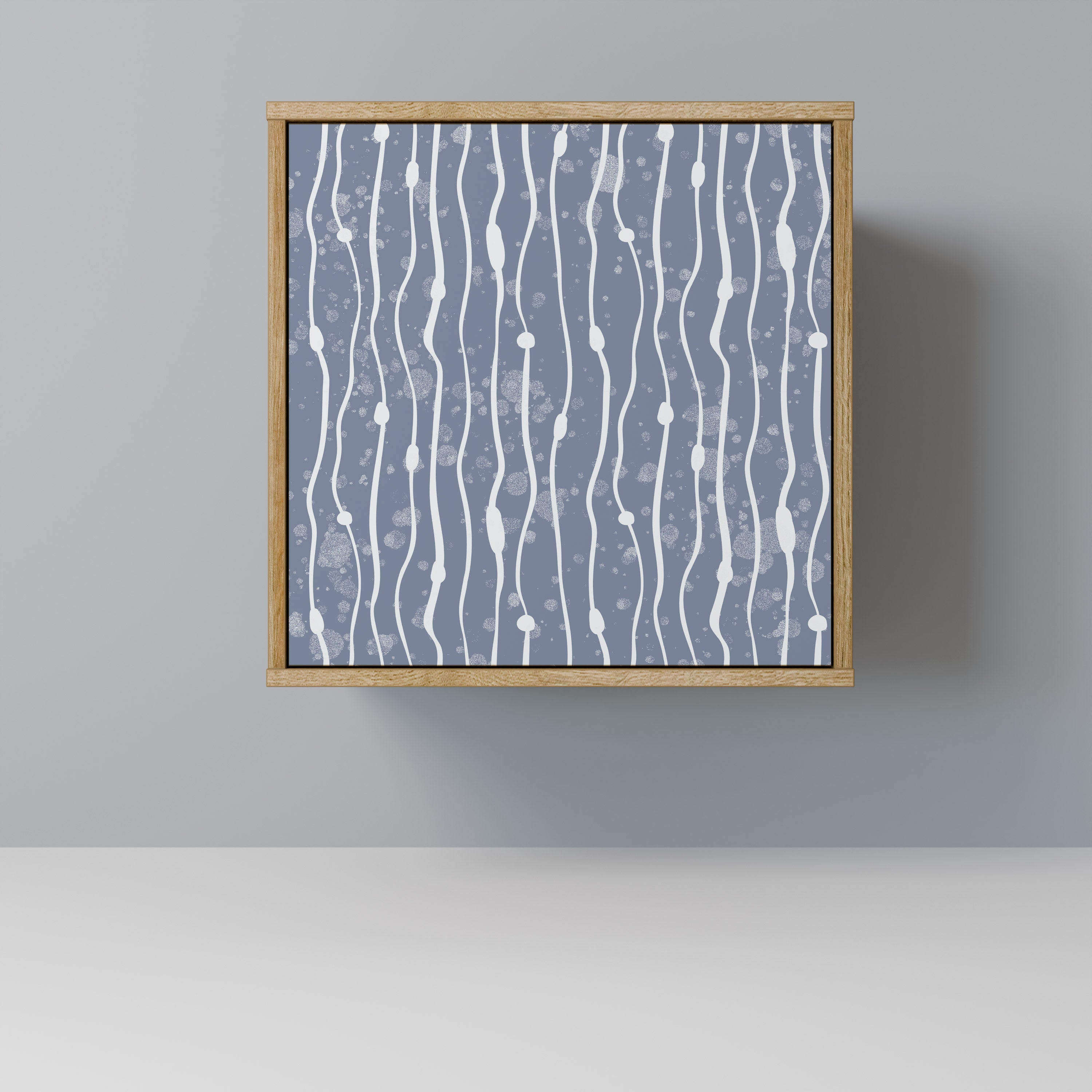 GRAPHITE RAIN Sideboard mit 1 Tür in Eiche-Optik