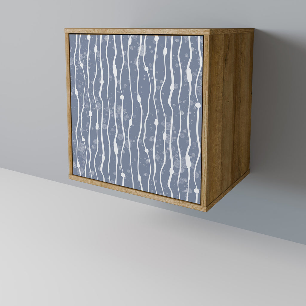 GRAPHITE RAIN Sideboard mit 1 Tür in Eiche-Optik