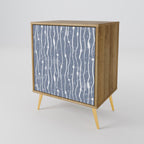 GRAPHITE RAIN Sideboard mit 1 Tür in Eiche-Optik