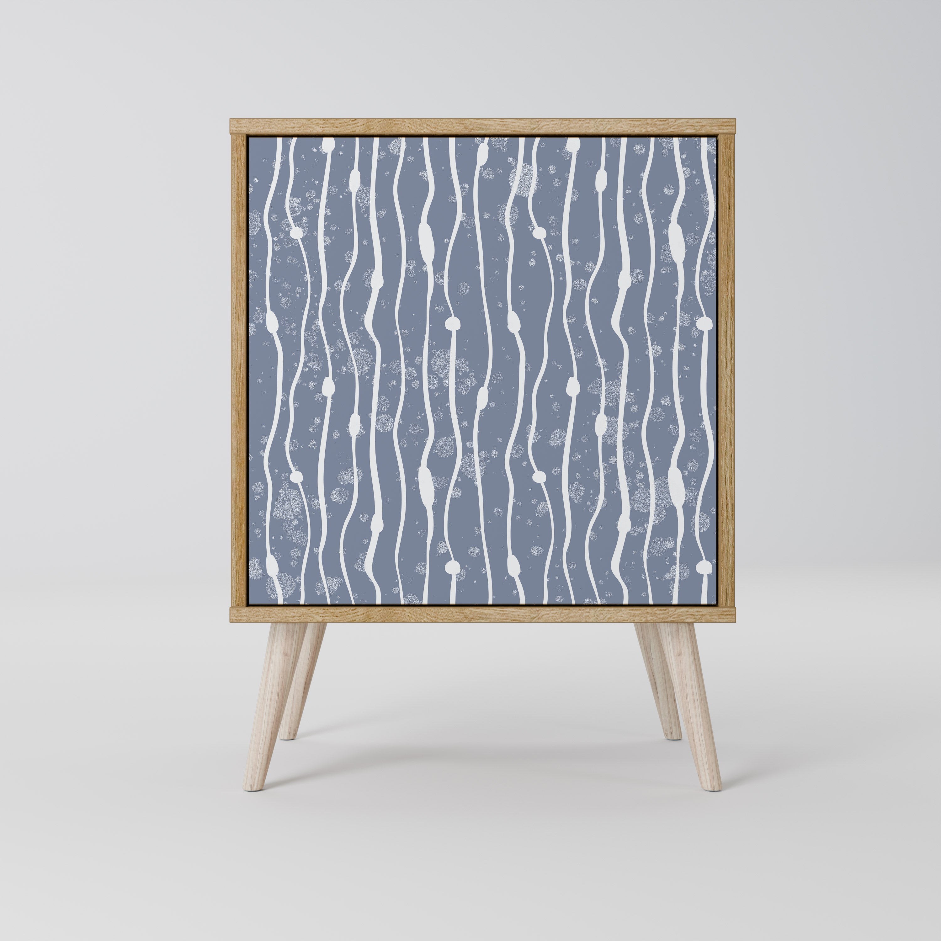 GRAPHITE RAIN Sideboard mit 1 Tür in Eiche-Optik