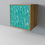 TURQUOISE RAIN Sideboard mit 1 Tür in Eiche-Optik
