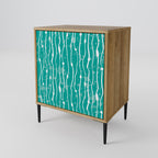 TURQUOISE RAIN Sideboard mit 1 Tür in Eiche-Optik