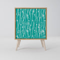 TURQUOISE RAIN Sideboard mit 1 Tür in Eiche-Optik