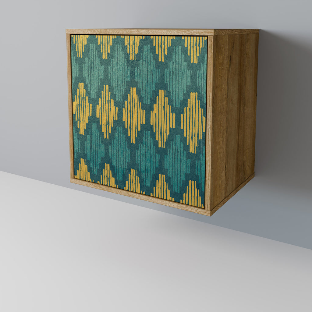 POLYGONS Sideboard mit 1 Tür in Eiche-Optik