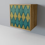 POLYGONS Sideboard mit 1 Tür in Eiche-Optik