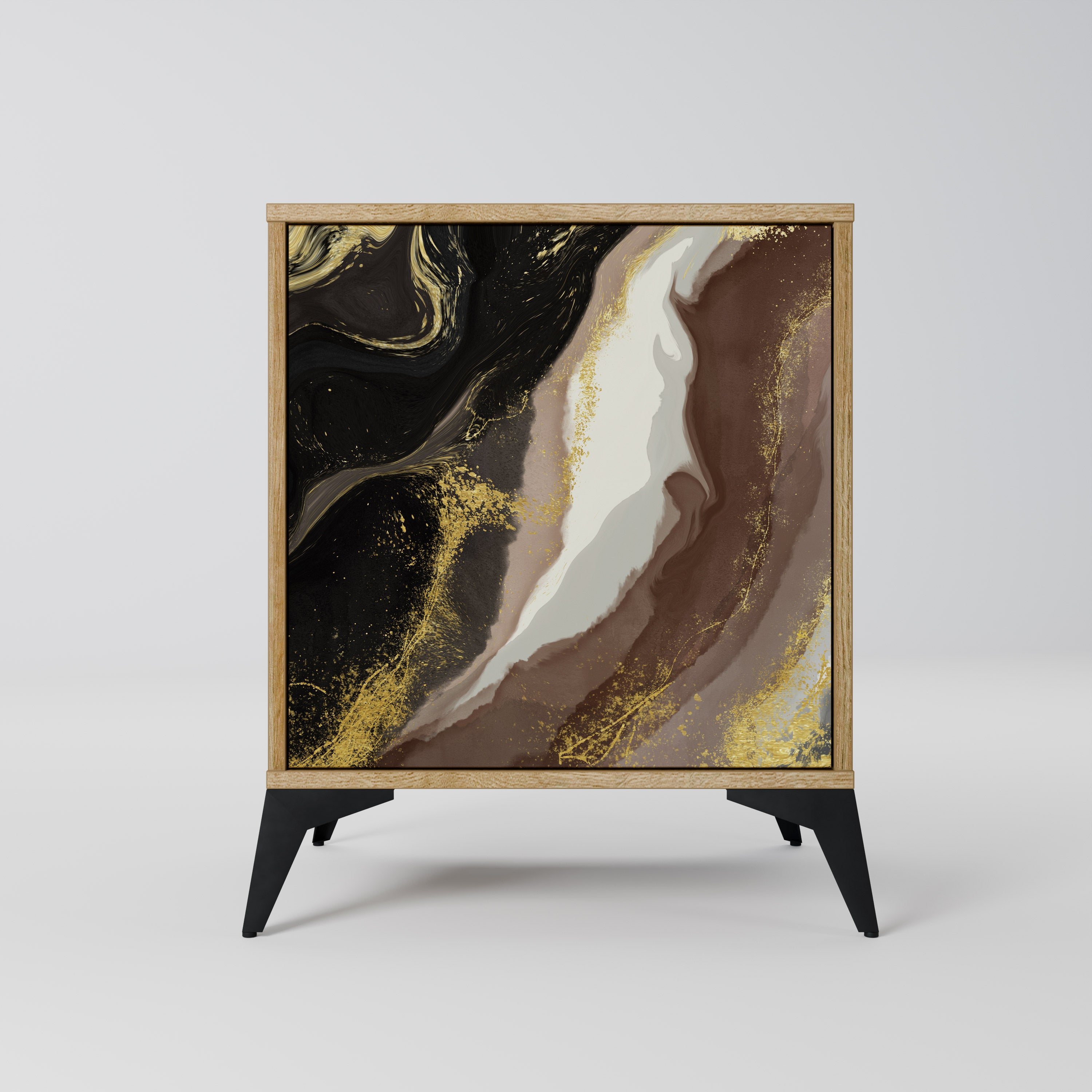 GOLD DUST Sideboard mit 1 Tür in Eiche-Optik