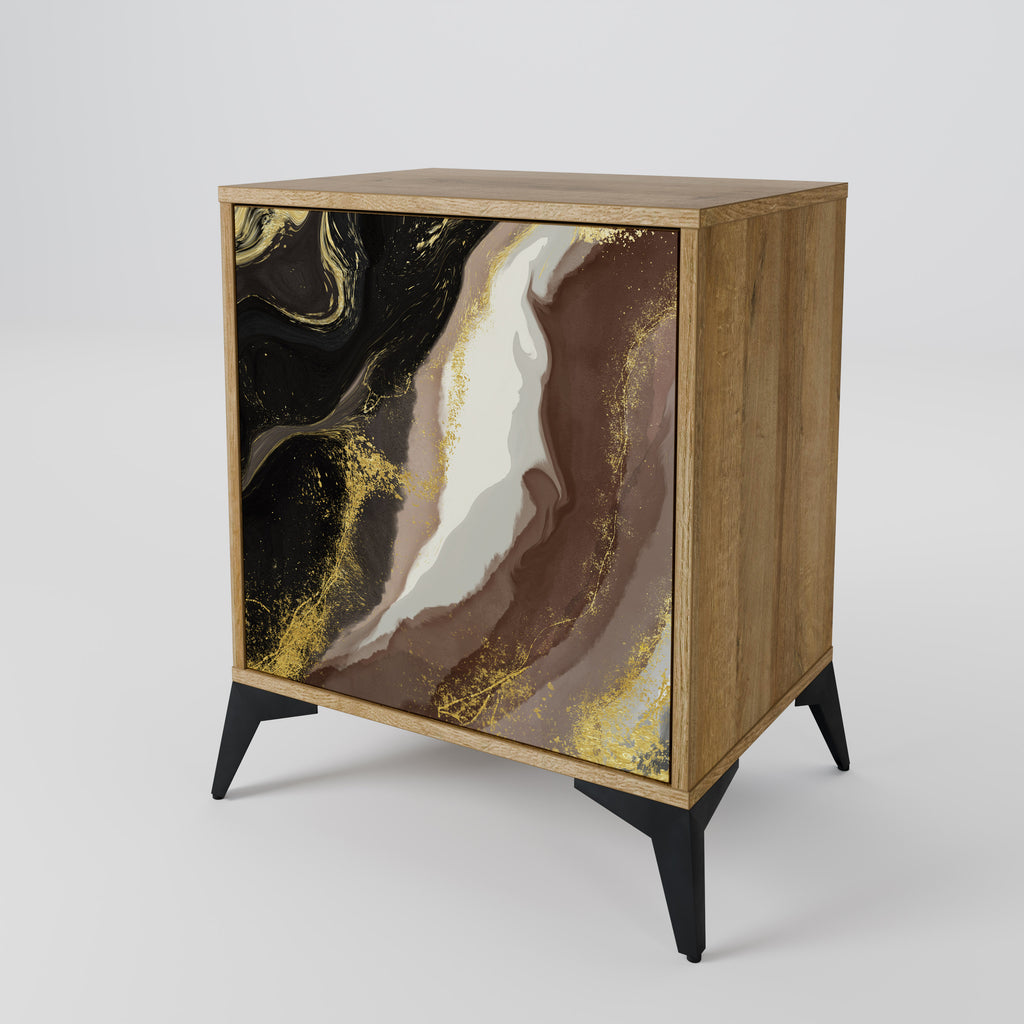 GOLD DUST Sideboard mit 1 Tür in Eiche-Optik