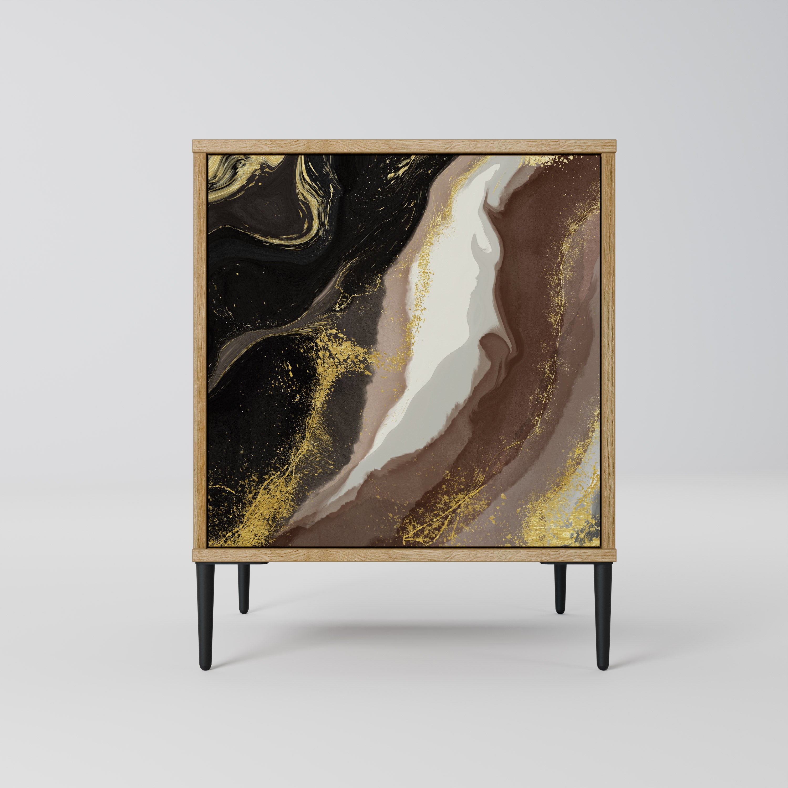 GOLD DUST Sideboard mit 1 Tür in Eiche-Optik