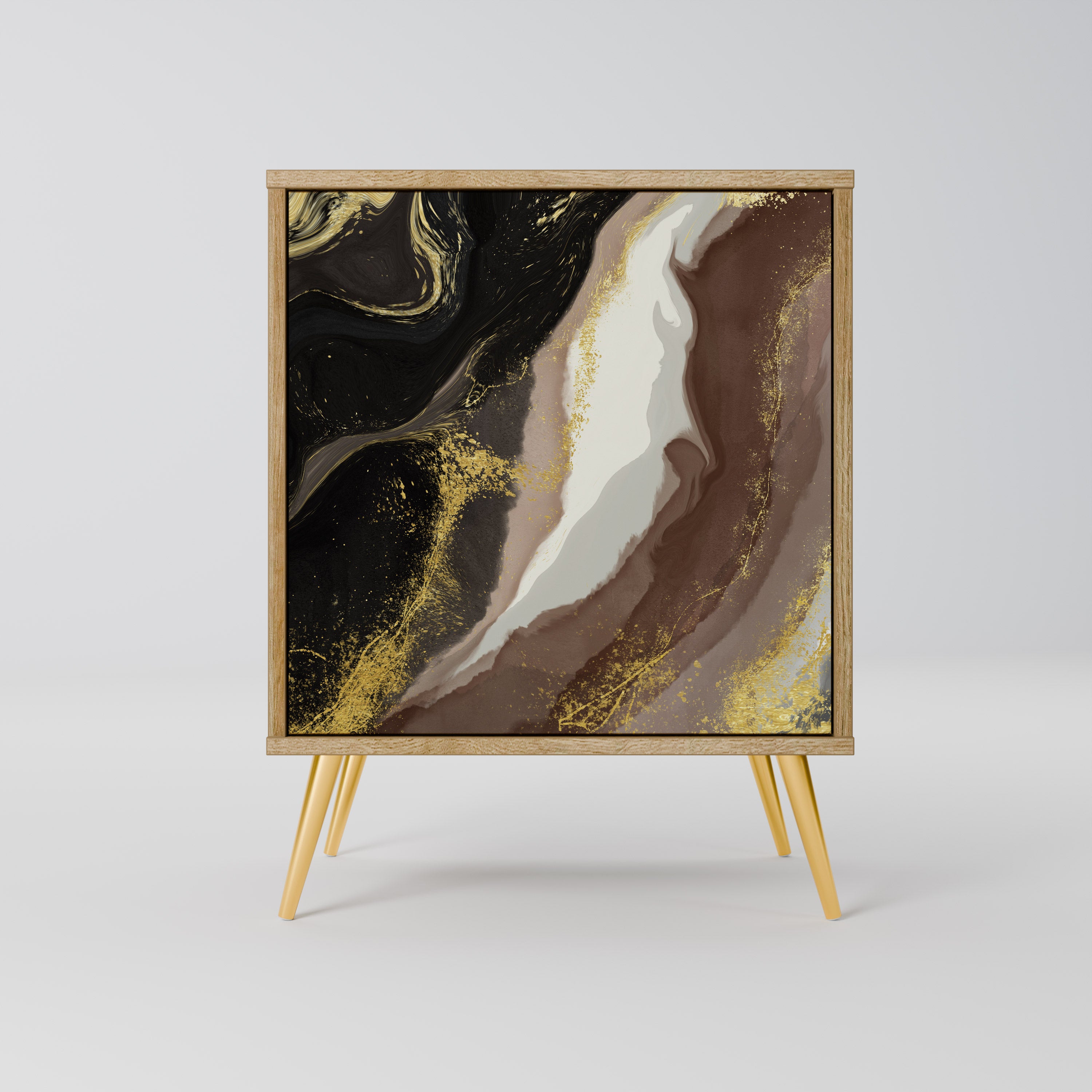 GOLD DUST Sideboard mit 1 Tür in Eiche-Optik