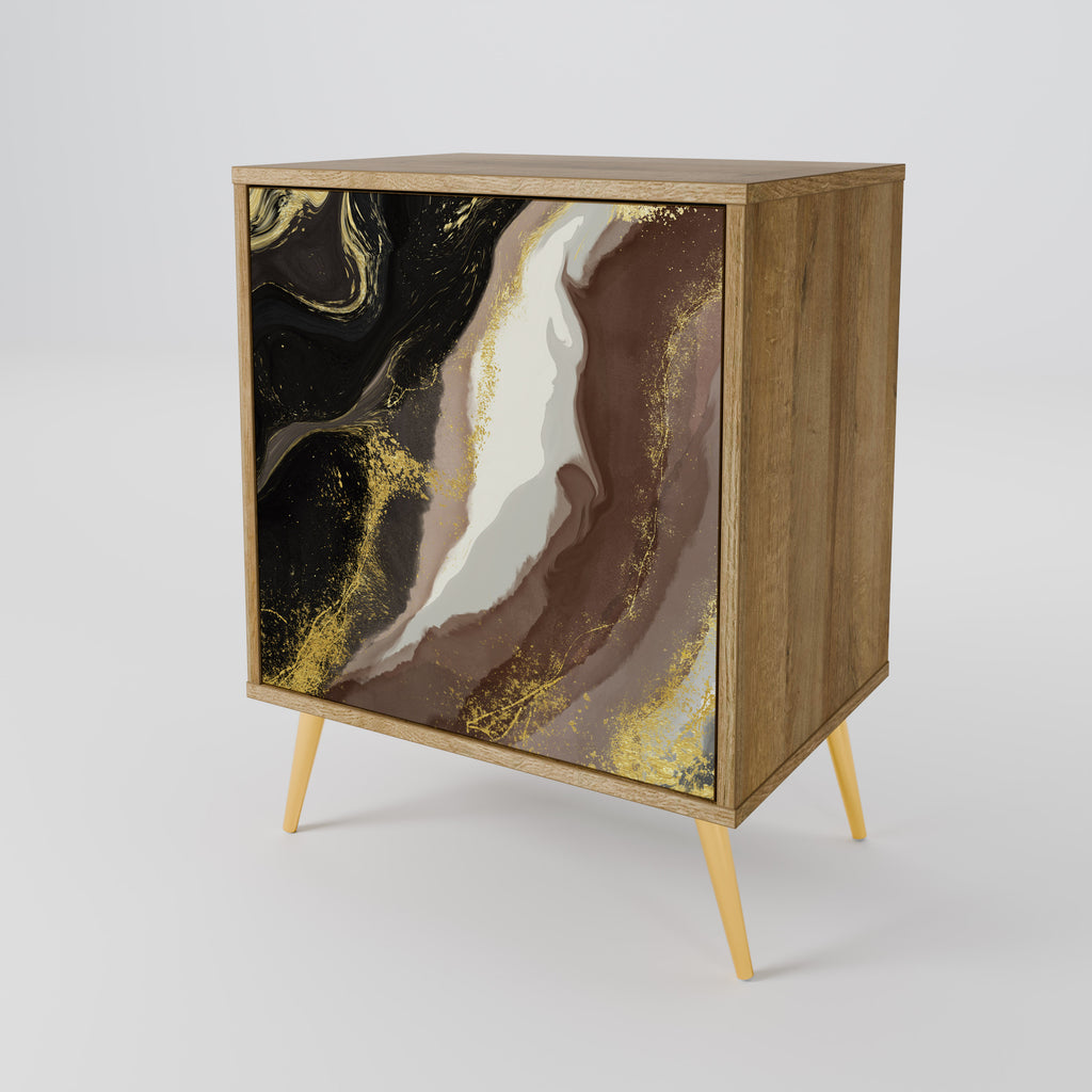 GOLD DUST Sideboard mit 1 Tür in Eiche-Optik