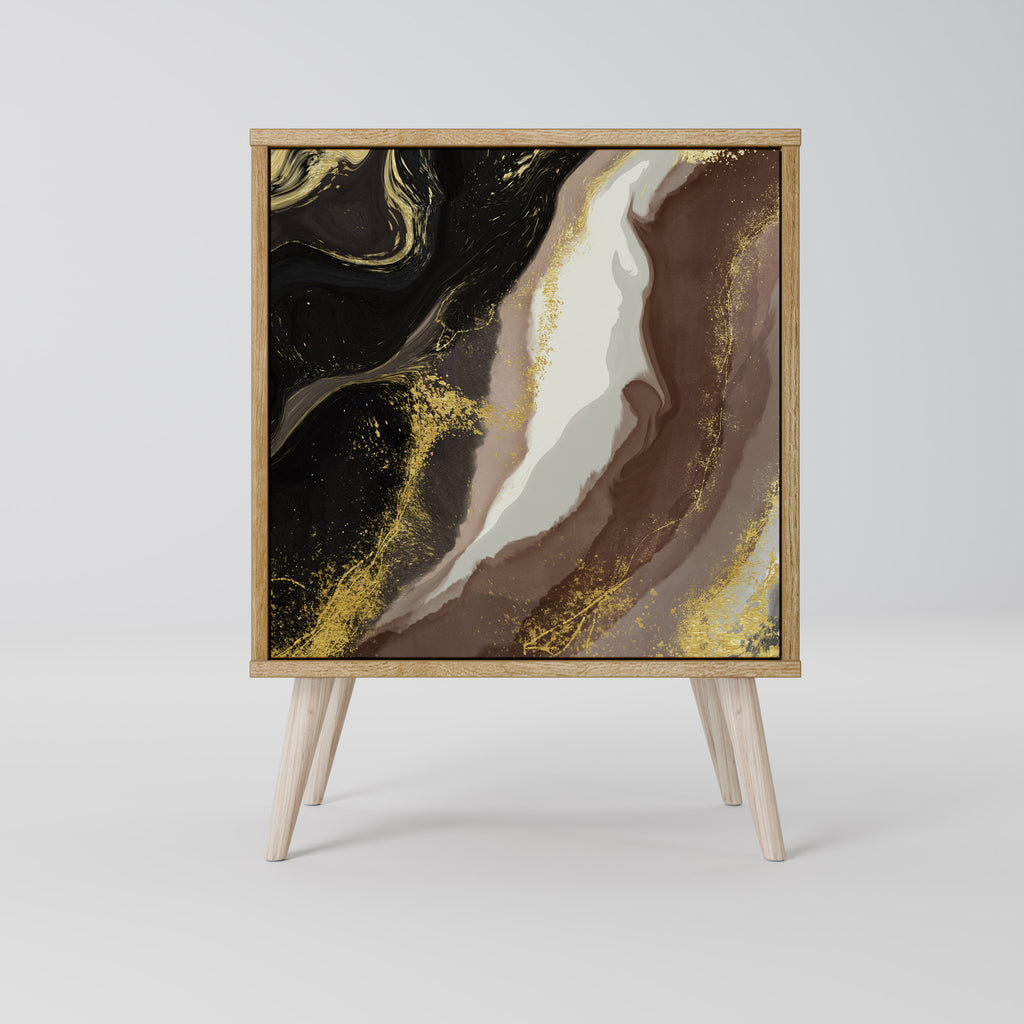 GOLD DUST Sideboard mit 1 Tür in Eiche-Optik