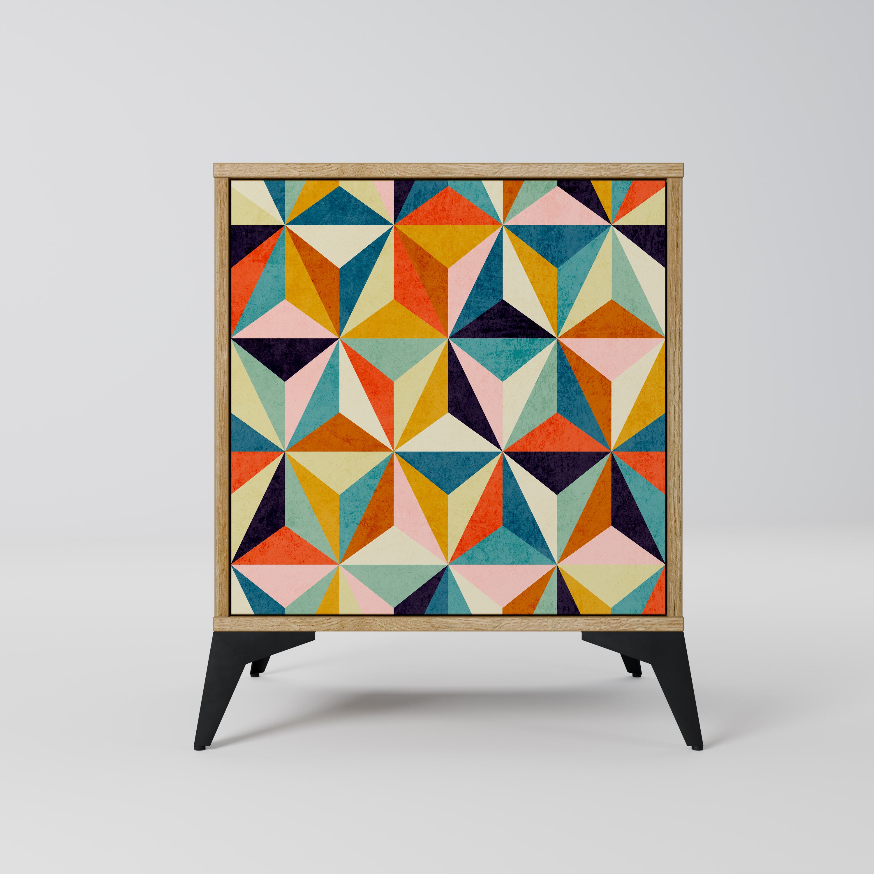 TESSELATE TREASURES Sideboard mit 1 Tür in Eiche-Optik