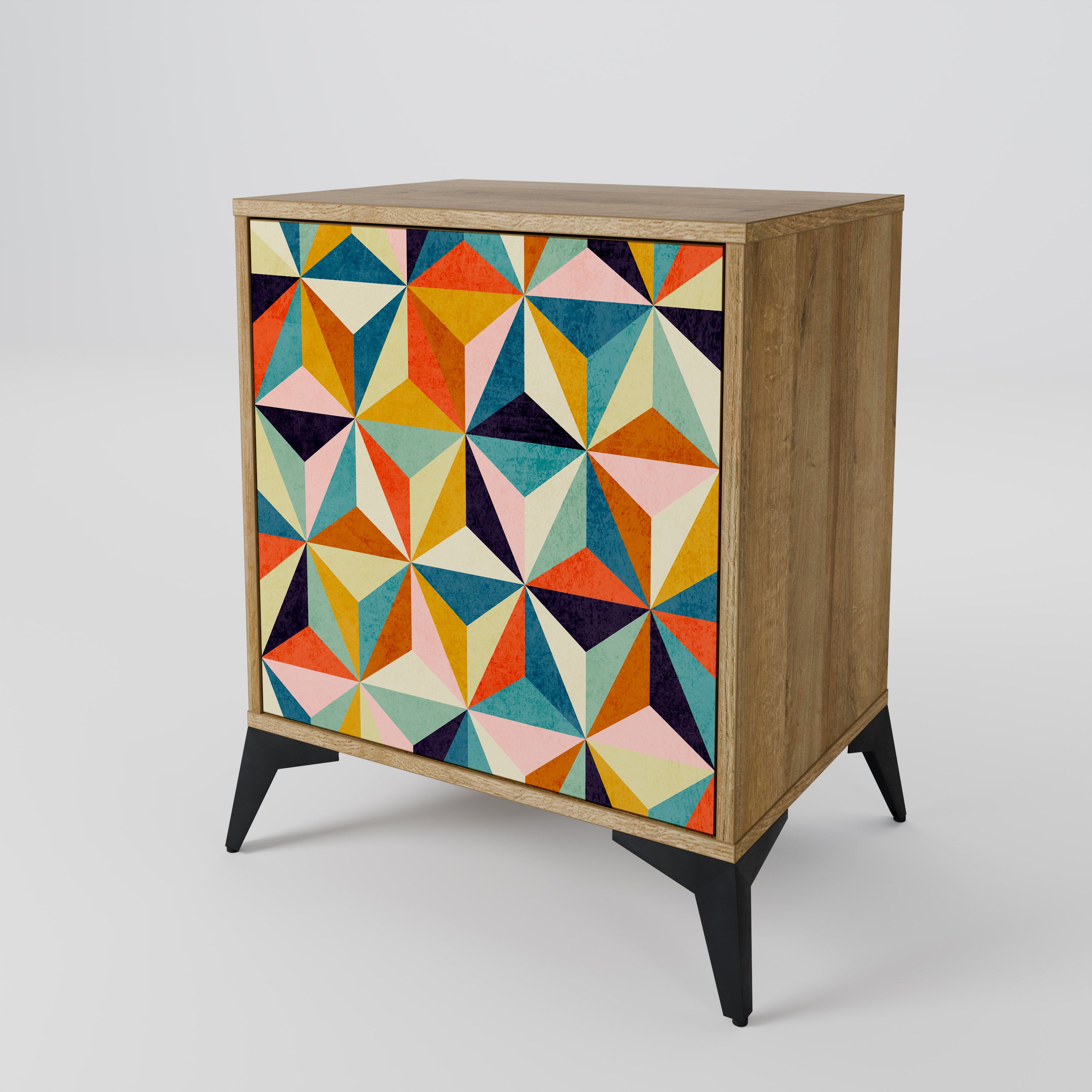 TESSELATE TREASURES Sideboard mit 1 Tür in Eiche-Optik