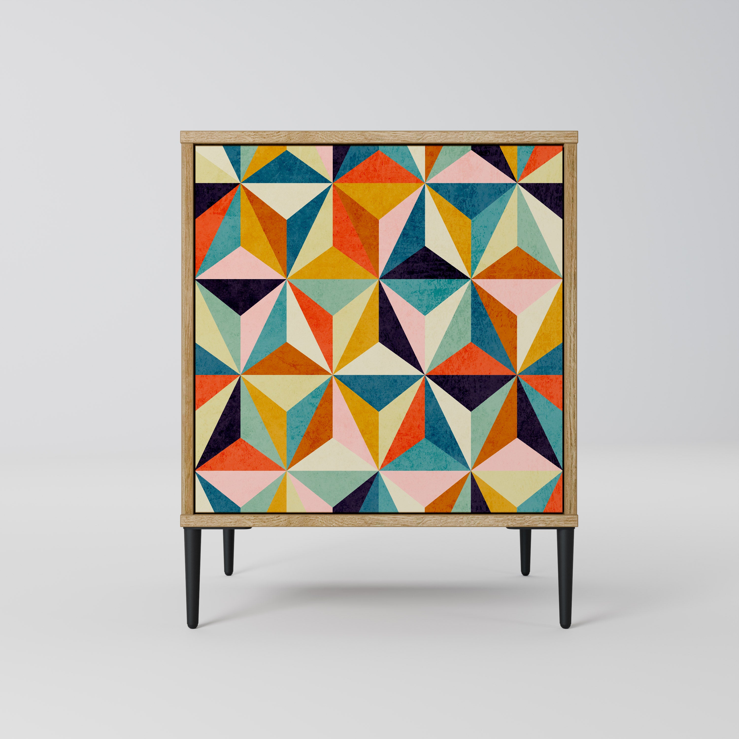 TESSELATE TREASURES Sideboard mit 1 Tür in Eiche-Optik