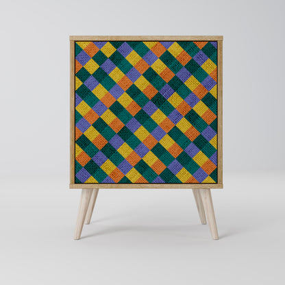PAINTED SQUARES MIX 1-türiges Sideboard