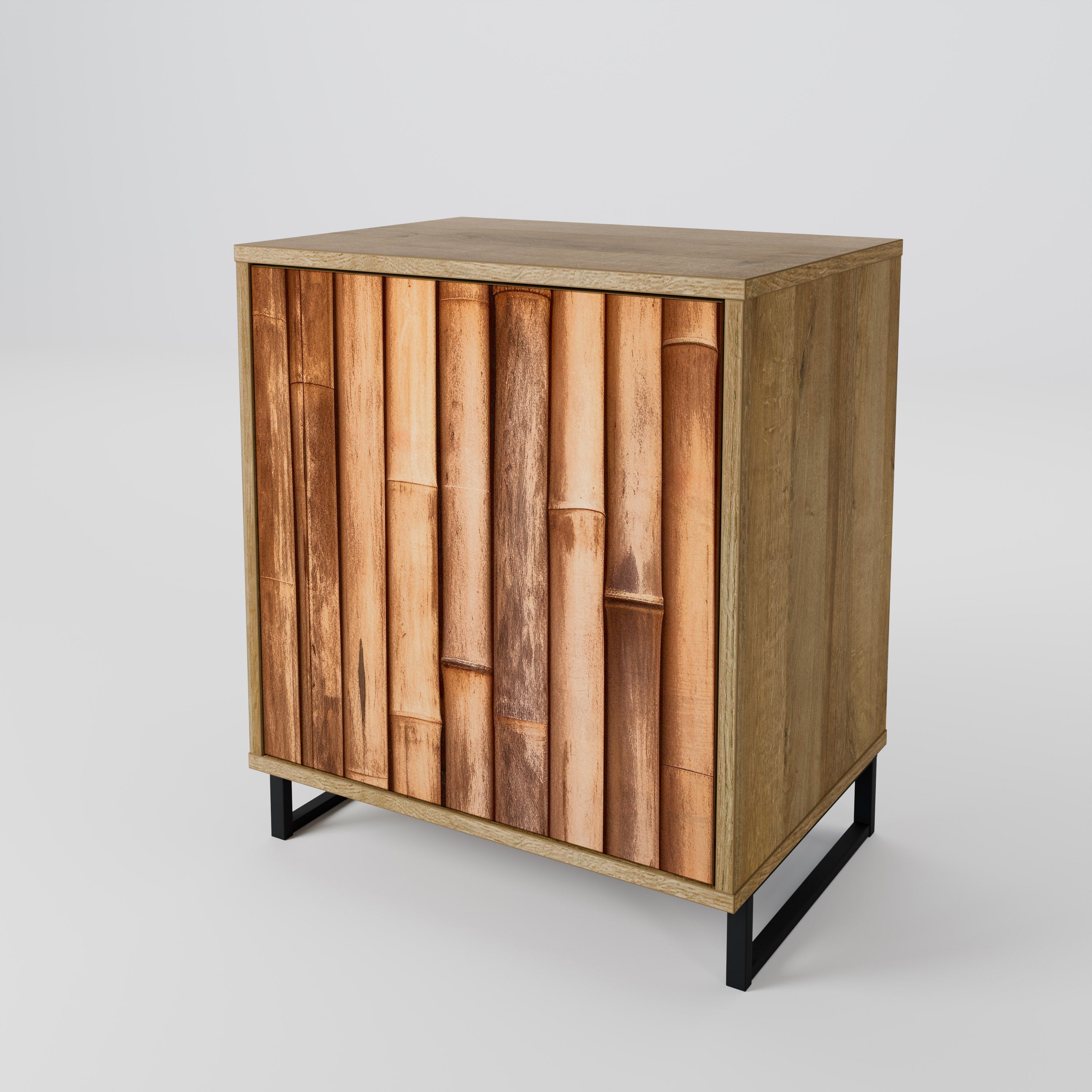 NATURAL WOOD Sideboard mit 1 Tür in Eiche-Optik