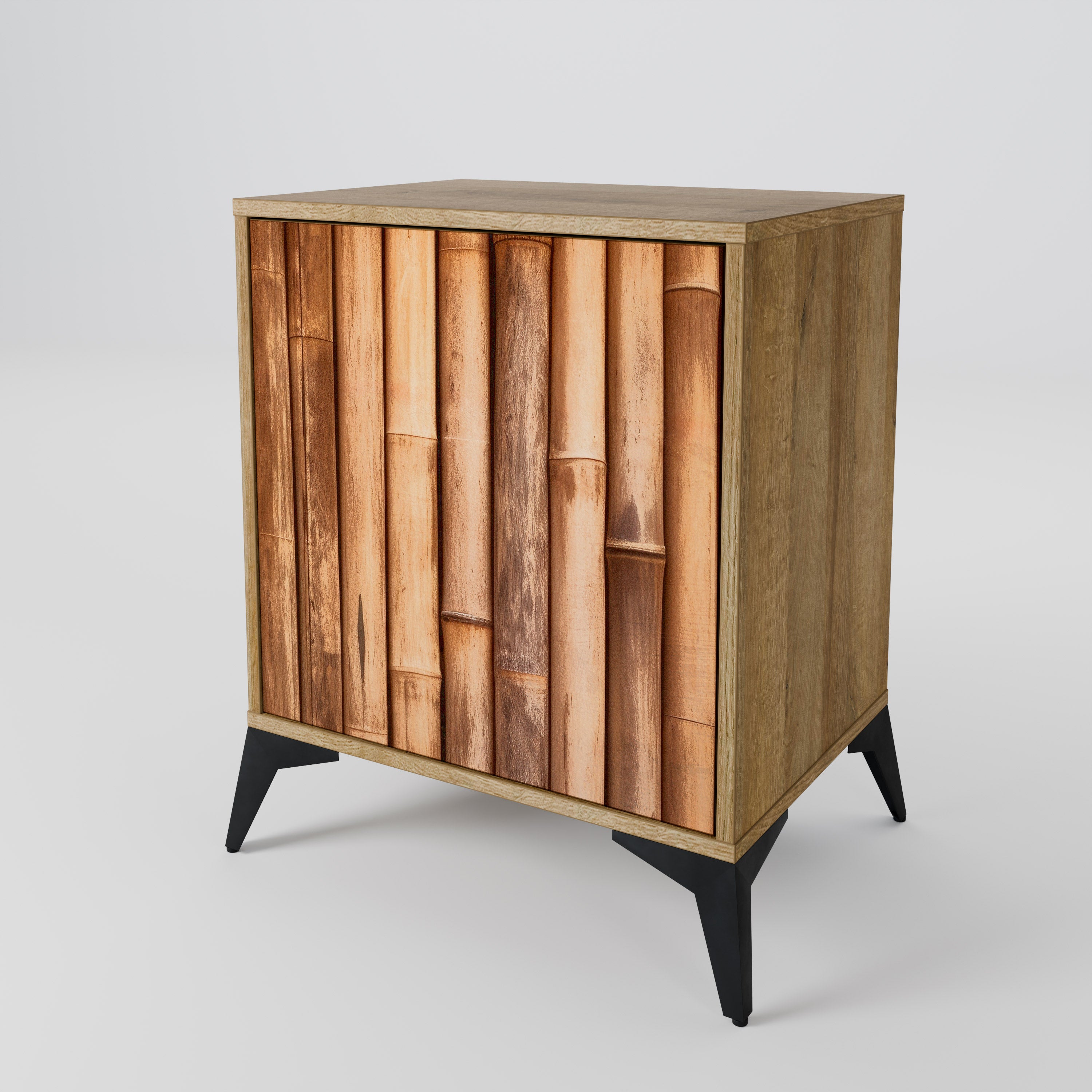 NATURAL WOOD Sideboard mit 1 Tür in Eiche-Optik