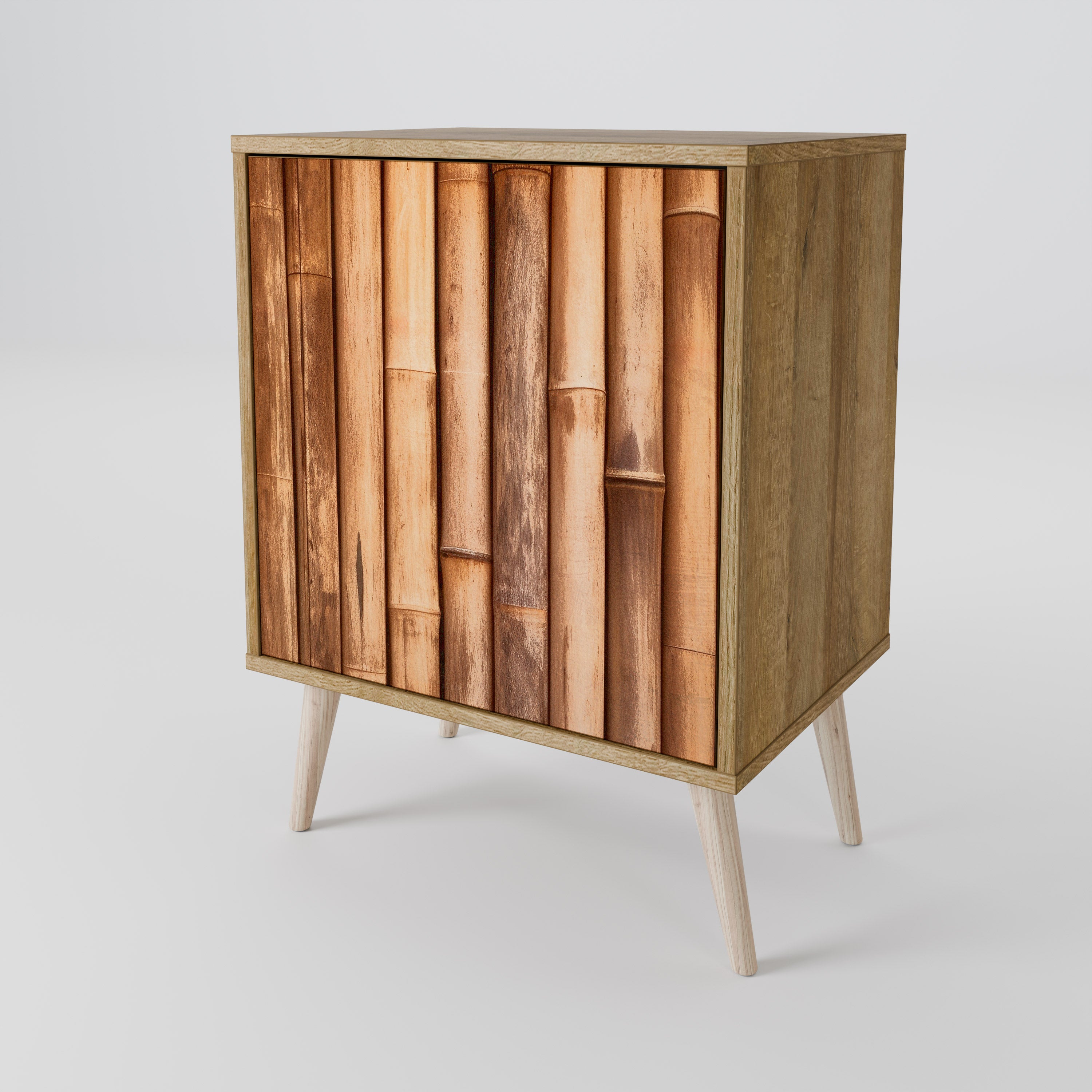 NATURAL WOOD Sideboard mit 1 Tür in Eiche-Optik