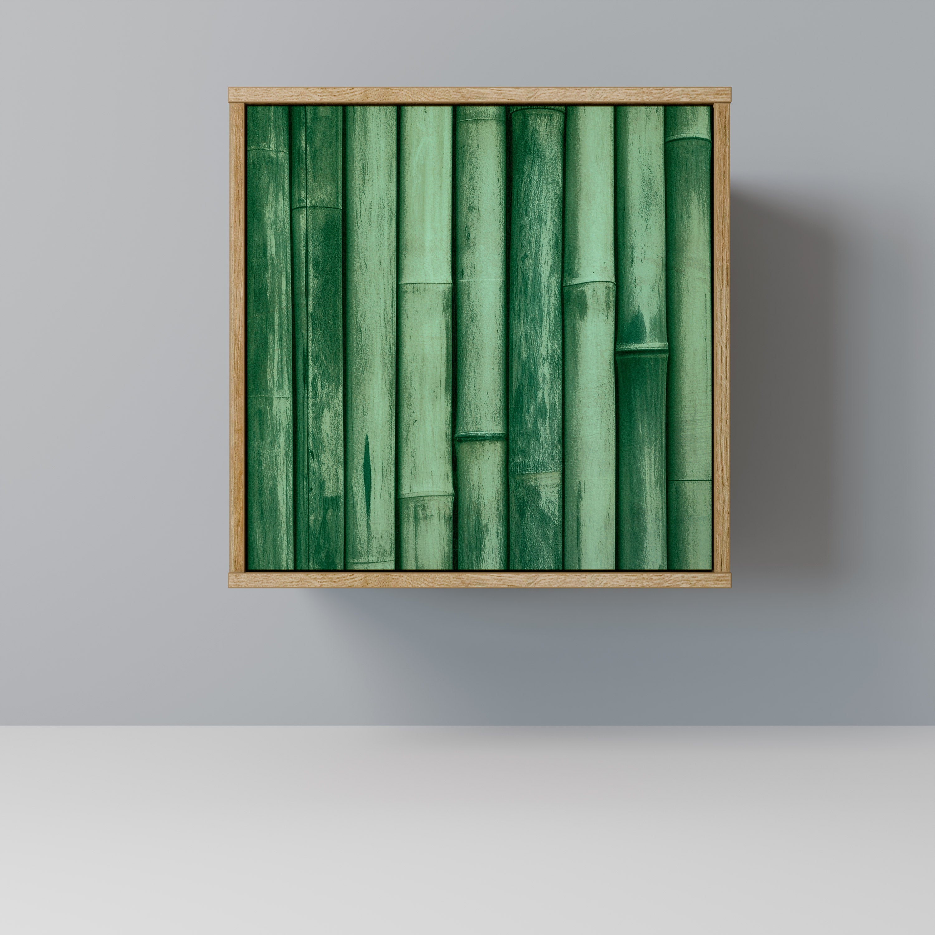 NATURAL GREEN Sideboard mit 1 Tür in Eiche-Optik