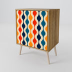COLORFUL NOSTALGIA Sideboard mit 1 Tür in Eiche-Optik