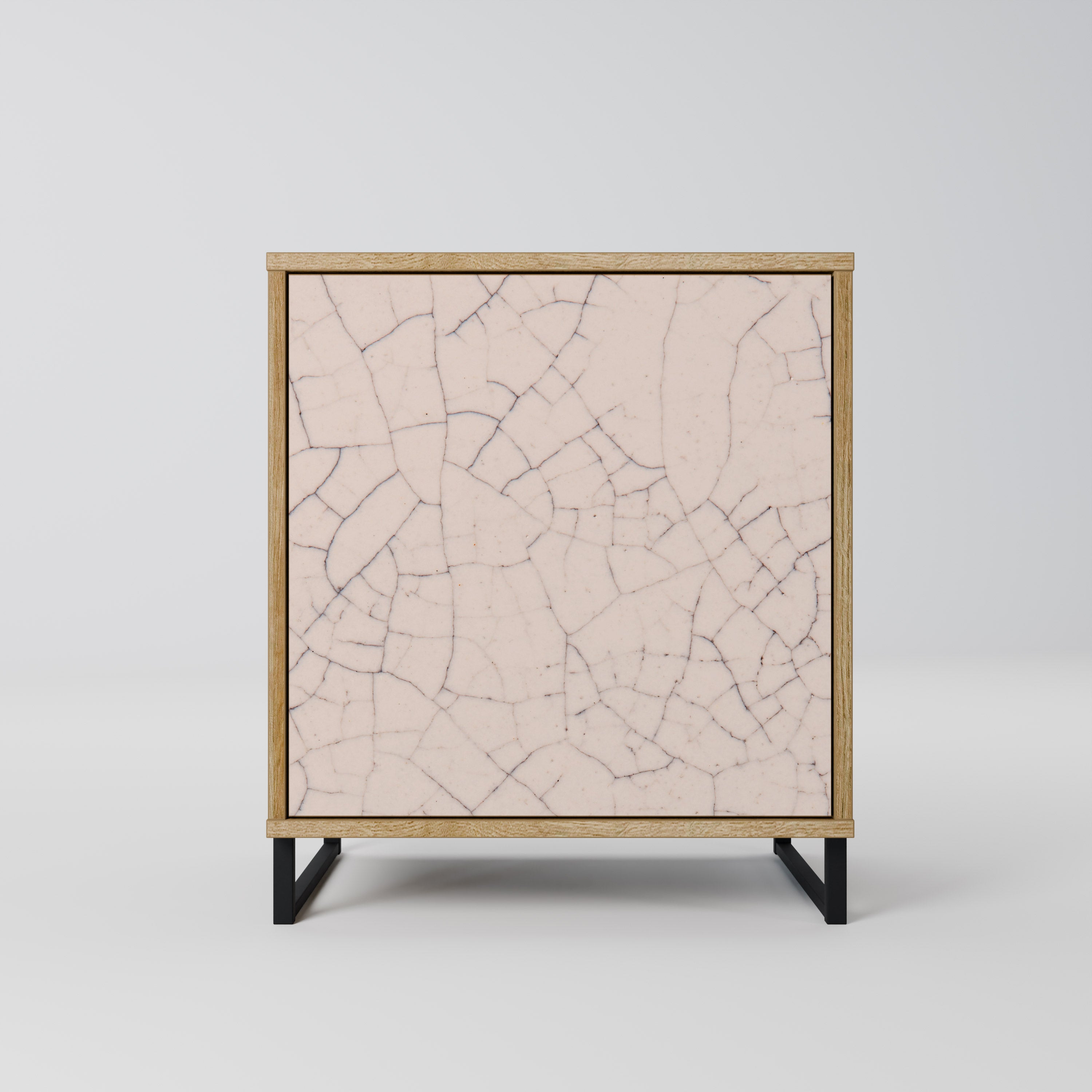 CERAMIC TEXTURE Sideboard mit 1 Tür in Eiche-Optik