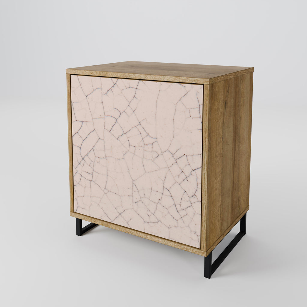 CERAMIC TEXTURE Sideboard mit 1 Tür in Eiche-Optik