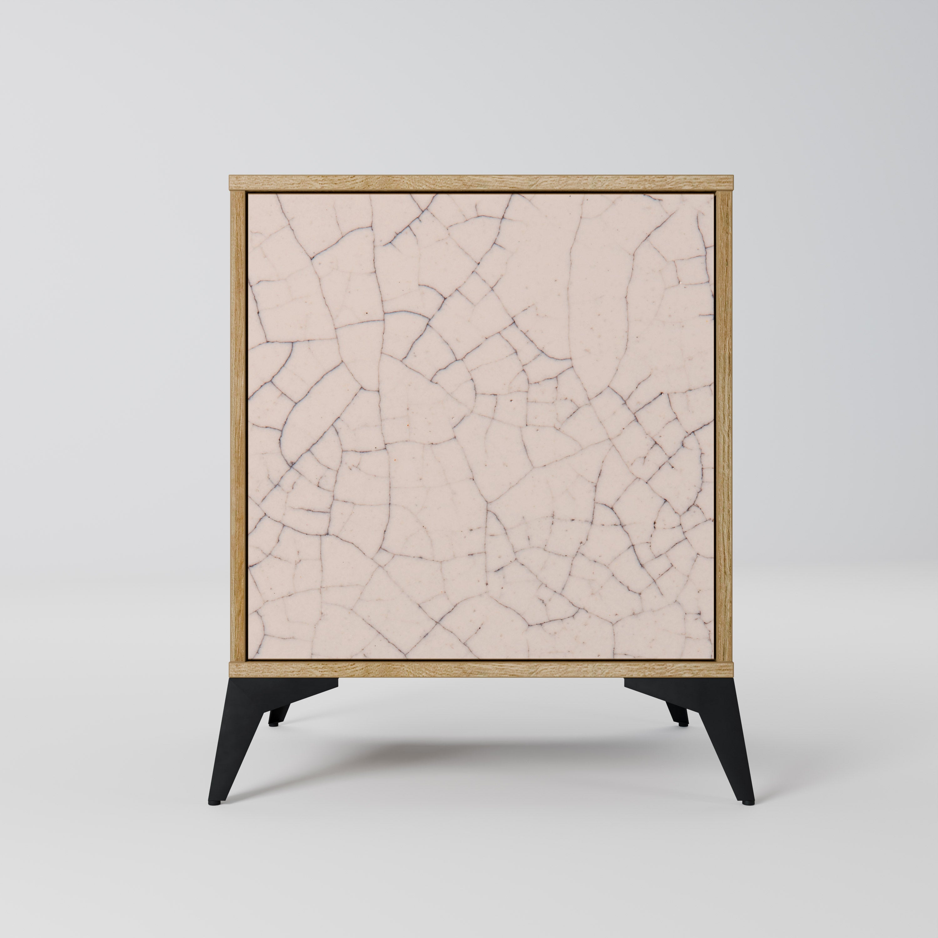 CERAMIC TEXTURE Sideboard mit 1 Tür in Eiche-Optik