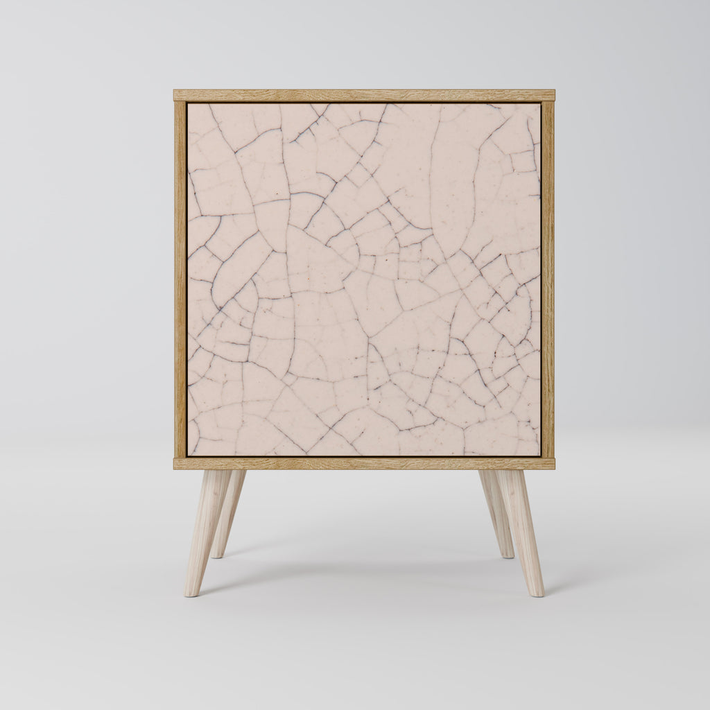 CERAMIC TEXTURE Sideboard mit 1 Tür in Eiche-Optik