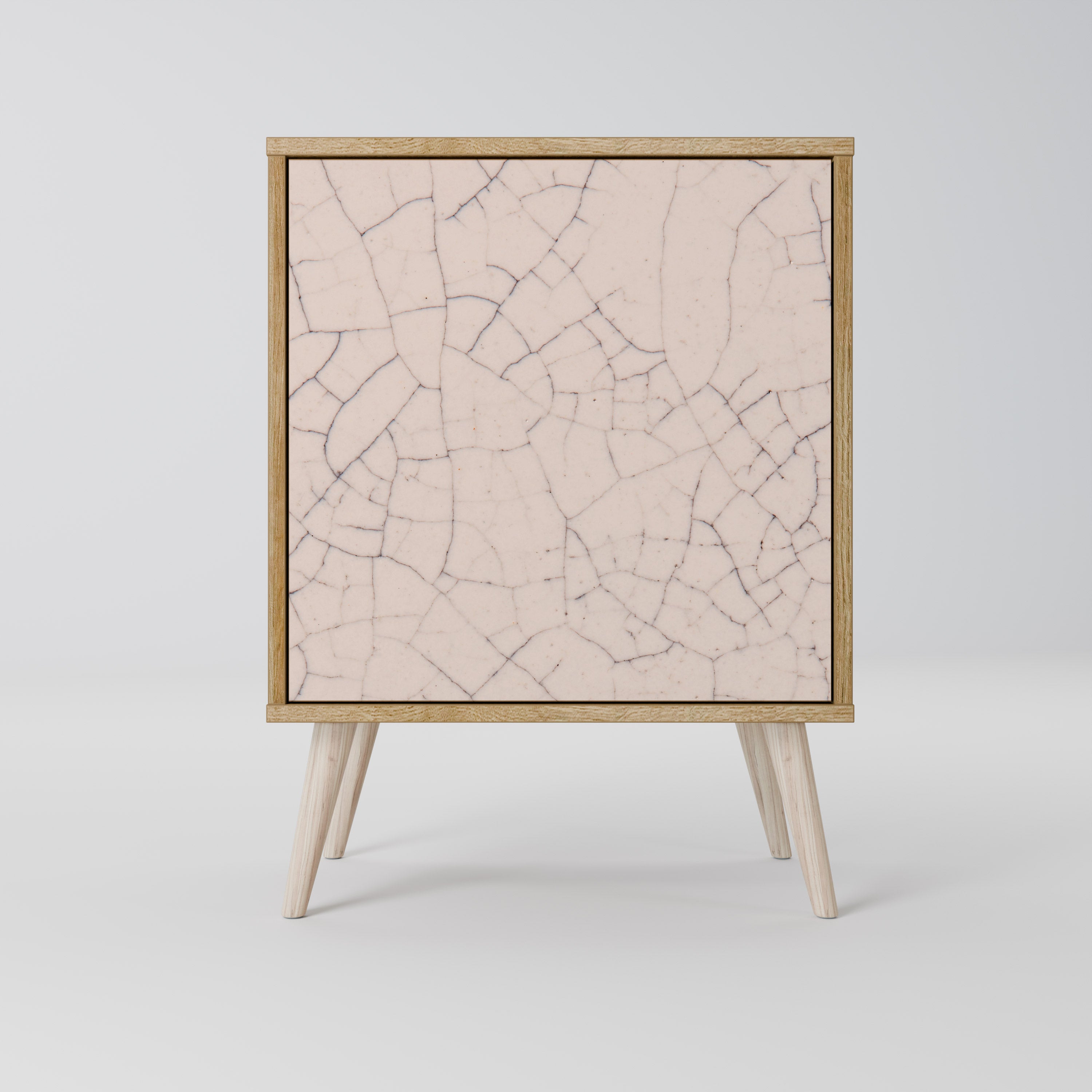 CERAMIC TEXTURE Sideboard mit 1 Tür in Eiche-Optik