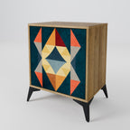 CRACKED ILLUSION Sideboard mit 1 Tür in Eiche-Optik