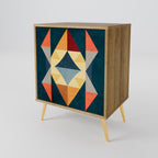 CRACKED ILLUSION Sideboard mit 1 Tür in Eiche-Optik