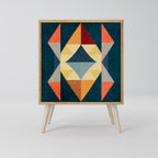 CRACKED ILLUSION Sideboard mit 1 Tür in Eiche-Optik