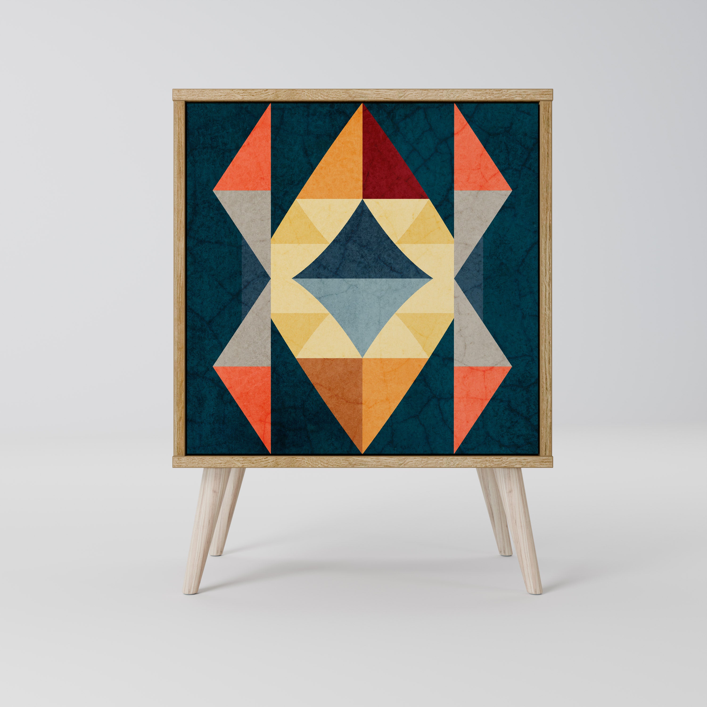 CRACKED ILLUSION Sideboard mit 1 Tür in Eiche-Optik