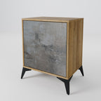 CONCRETE WALL Sideboard mit 1 Tür in Eiche-Optik