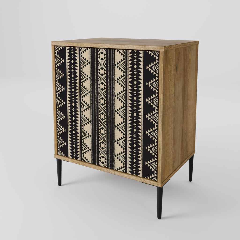 AZTEC Sideboard mit 1 Tür in Eiche-Optik