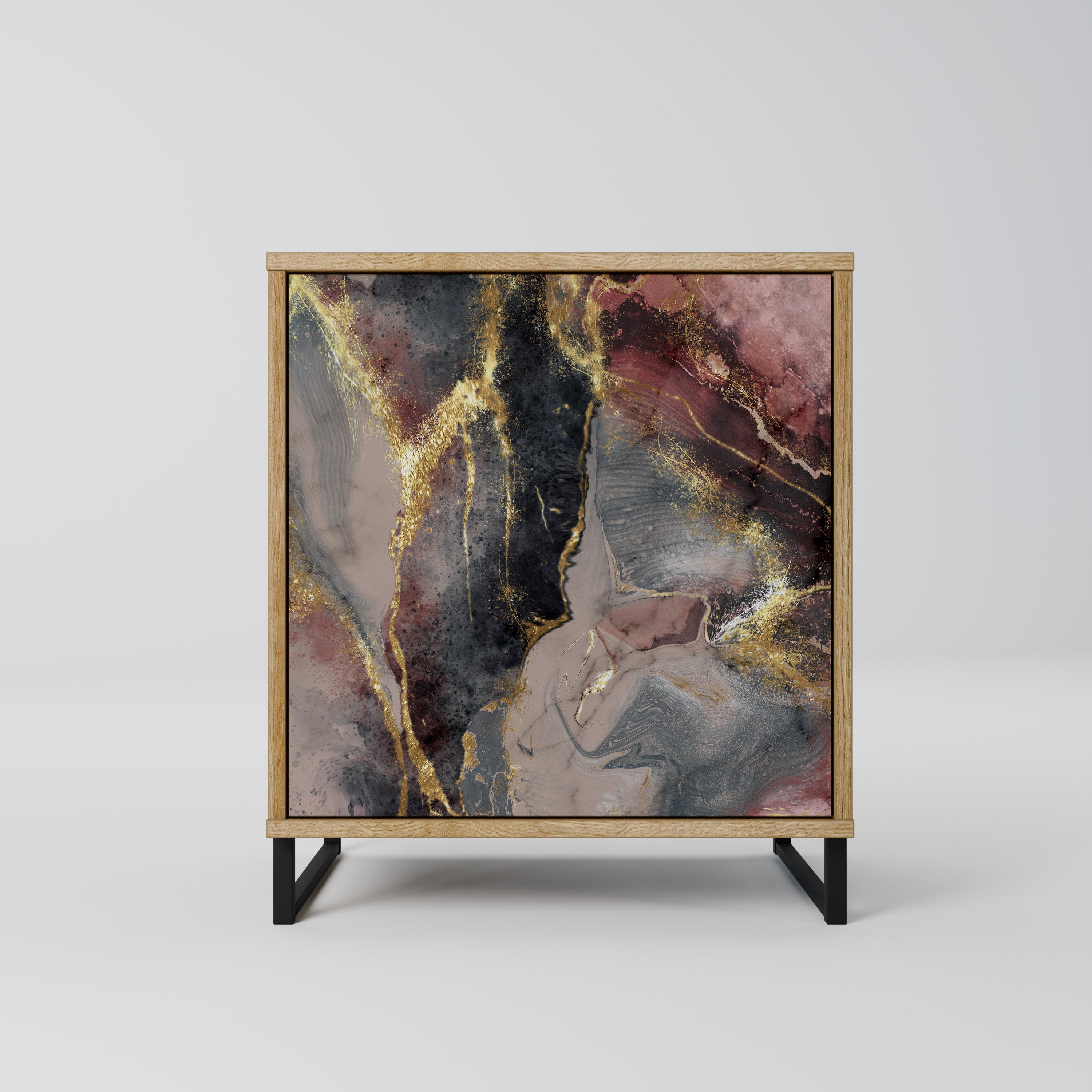 GOLDEN TIDES Sideboard mit 1 Tür in Eiche-Optik