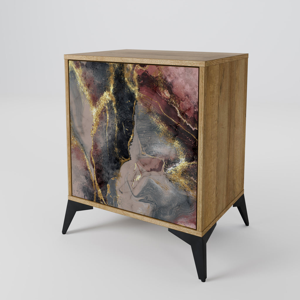 GOLDEN TIDES Sideboard mit 1 Tür in Eiche-Optik